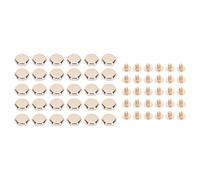 30 Sets Rivet and Screw, Zinc Alloy Hollow Hex Head Rivets 8mm with 6mm Crossed Iron Screws for Leather Crafts Bag Decoration - Durable Rustproof Material, Easy Installation for (Gold)