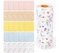 30 Sheet Reusable Kitchen Roll, 10'' Paperless Towels Paper Roll on a Tube, Washable Cotton Cleaning Cloths, Eco-Friendly Zero Waste Paper Towel Alternative for Home & Kitchen Wiping(Set B)
