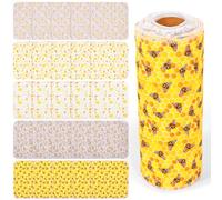 30 Sheet Reusable Kitchen Roll, 10'' Paperless Towels Paper Roll on a Tube, Washable Cotton Cleaning Cloths, Eco-Friendly Zero Waste Paper Towel Alternative for Home & Kitchen Wiping(Set D)