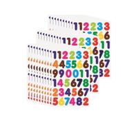 30 Sheets 0 to 9 Number Stickers, Self-Adhesive Sticky Numbers, Colorful Numbers Sticker for Birthday Cards DIY Art Projects Decoration Crafts Handicrafts (Colour)