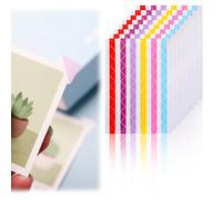 30 Sheets 3060 Pcs Rainbow Six-Color Self-Adhesive Scrapbook Photo Stickers, Photo Corners, Multi-Purpose Mounting Corners for DIY Picture Album and Journal, Ideal for Scrapbook Accessories Adults