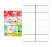 30 Sheets A4 Precut Multi Labels White Labels MATT Self Adhesive Paper Stickers Multi Purpose Labels Inkjet and Laser Printing (2 x 5 (10 per Sheet))