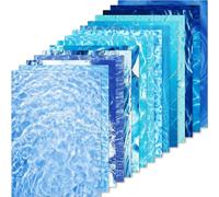 30 Sheets A5 Size Ocean Waves Print Scrapbook Paper, Assorted Seamless Wavy Art Craft Paper for Beach Pool Birthday Summer Theme Party, 8.3x5.7 (Ocean Waves, 20 x 14 cm)
