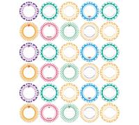 30 Sheets Canning Labels, 2 Inch 16pcs Round Waterproof PVC Canning Jar Labels Marks for Can Jar Bottle Lids Food Storage Organizing Supply for Jars