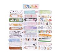 30 Sheets Cartoon Kitten Puppy Bookmarks Scrapbooking Decoration Supplies for Journaling Planner Decoration Packaging Paper Bookmarks for Kids Women