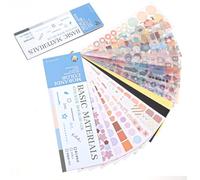 30 Sheets Cute Sticker Book Aesthetic Decorative Stickers for Scrapbooking Functional Planner Stickers Stars Heart Letter Glitter Self-Adhesive Sticker for Photocards, Journal,Scrapbook Supplies
