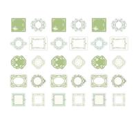 30 Sheets Decorative Paper Scrapbooking Framework Notepad Retro Message Note Pad Craft