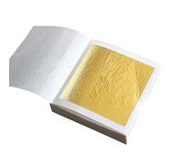 30 Sheets Edible Gold Leaf Edible Cake Decoration 24k Gold Leaf Leafing Sheets Foil Paper for Bakery Pastry Cooking Beauty Routine Makeup Health Spa Art Craft Work