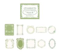 30 Sheets Floral Embossed Note Sheets Decorative Scrapbooking Paper for Journals Planners Scrapbooking Note and Memos Floral Relief Sticky Notes
