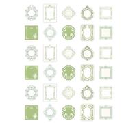 30 Sheets Frame Notepads Decoration Paper Notepad Aesthetic Notepads Craft Retro Message Notes