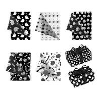 30 Sheets Halloween Tissue Paper, 13.8x19.7in Wrapping Paper Pumpkins Ghosts Skulls Bats Spider Web Printed 5 Styles Packaging Gifts for Halloween Party Decoration Supplies (Set 1)