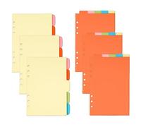 30 Sheets of Color A5 Index Paper, Handbook Classification Marking Paper, Binder Separation Pages, Suitable for Notebooks and Folders.