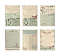 30 Sheets Retro Lightweight Paper Retro Themes Scrapbooking for Journal Decoration Letter Writing Card Making Antique Fashion Notebook