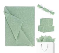 30 Sheets Sage Green Tissue Paper 50cm x 35cm Green Leaf Flower Tissue Paper for Wrapping Gift Flower Bouquet DIY Handmade Crafts Wedding Birthday Party Favor