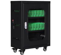 30-Slot Mobile Phone Charging Cabinet - USB Rechargeable Locker Station for Safe Cell Phone Storage & Fast Charging - Ideal for Offices, Schools, and Events