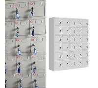 30-Slot Mobile Phone Lockers with Individual Keys - Secure Compartment Storage for Schools, Offices, Events - Space-Saving Design for Maximum nization