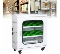30-Slot USB Charging Station for Mobile Phones Portable Phone Charging Cabinet Phone Charging Locker Fast Charging Dock for Multiple Devices Ideal for Home and Office Use