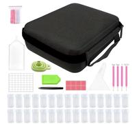 30 Slots Storage Container For Diamond Art Kits Diamond Art Storage Case Shockproof Organizer And Accessory Box Rhinestone Art Storage Case Bead Storage Boxes For Diamond Painting Accessories Tools