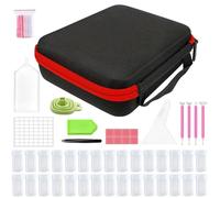 30 Slots Storage Container For Diamond Art Kits Diamond Art Storage Case Shockproof Organizer And Accessory Box Rhinestone Art Storage Case Bead Storage Boxes For Diamond Painting Accessories Tools