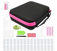 30 Slots Storage Container For Diamond Art Kits Diamond Art Storage Case Shockproof Organizer And Accessory Box Rhinestone Art Storage Case Bead Storage Boxes For Diamond Painting Accessories Tools