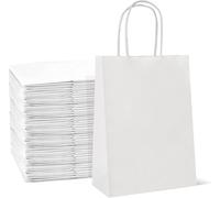 30 Small Size Kraft Paper Bags with Twist Handles, Suitable for Kid Parties, Christmas Parties, Wedding Occasion, With Multiple Quantity paper gift bags -23x18.5x8cm