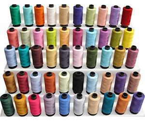 30 Spools All Purpose Threads 350 Yards Each Cotton Sewing Thread for Hand & Machine Stitching Natural Cotton Thread for Tailoring, Quilting, Embroidery & Craft Sewing + 25 bobbins Free See pic 2