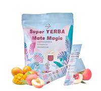 30 Sticks Yerba Mate Instant Tea Powder, 3-in-1 Super Drink - Yerba Mate Tea, Coffee Alternative, Fitness Tea - Caffeine Alternative Without the Jitters - 1 Month Supply