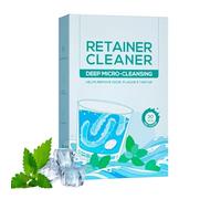 30 Tablets Retainer Cleaner,Mouth Guard Cleaner,Denture Cleaning Tablets for Retainers,Dentures,Mouth Guards,Aligners,Removes Stains & Odors,Keeps Breath Fresh(Mint Flavor)
