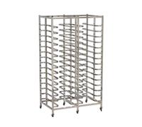30-Tier Steel Bun Pan Rack,Mobile Bakery Cooling Cart with Wheels,Heavy Duty Storage Rack for Commercial Use,for Half/Full Sheets