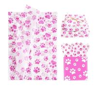 30 Tissue Paper Sheets, 14x20 inch Dog Paw Tissue Paper Gift Wrap Paper for Gift Bag Packaging Christmas Wedding Birthday Party Art DIY Crafts Supplies (Purple)
