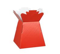 30 Transporter Box/Flower Paper Box vase Glossy Red (2796)
