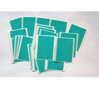 30 Turquoise Stickers - Sticky Coloured Self Adhesive Labels for Colour Coding