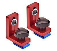 30 Type T Groove Rail, Mitre Rail Stop, Guide Rail Stop, Aluminium Alloy Slide Locator for Woodworking Workbench, T Rails