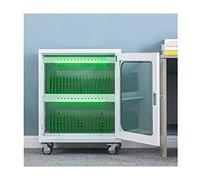 30 Unit Mobile Charging Cart With Locking Cabinets | Charging Station For 30 Tablets, Laptops | Standard Laptop Cart & Classroom Storage Cart (Color : White, Size : 30 slots)