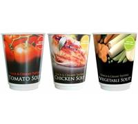 30 Variety Pack Thick & Creamy 12oz in Cup Soups (Tomato, Chicken & Veg)
