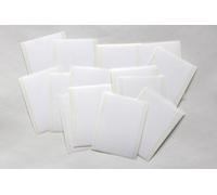 30 White Stickers - Sticky Coloured Self Adhesive Labels for Colour Coding