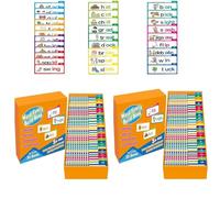 30 Word Family Build Book, Read and Rhyme Flip Books, Word Families Flash Cards, Phonics Flip Book - Interactive Reading Games, Learn to Read Phonics for Kids Aged 4-8 (Colourful, 2Pcs)