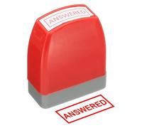 30 X 10 Mm Answered Notice Self-Inking Stamp for Offices and Business