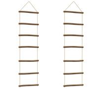 (30 x 100 cm) vidaXL Wall Decorations Ladder-Shaped Decor Wall Ornament 2 pcs Natural Branch