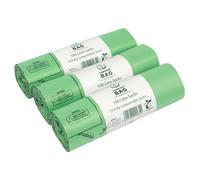30 x 100L Heavy Duty Compostable Food Waste Sacks - Compost Bag Food Waste Bin Liners - EN 13432 with Composting Guide - 100 Litre