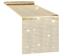 30 x 120 cm Disco Party Table Runner, Disco Ball Glitter Sequin Table Runner Table Decoration for 70s 80s Disco Party Wedding Birthday Dance Party Accessories, Champagne Gold