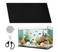 30 x 15 x 0.2 Inches Aquarium Leveling Mat Set, Liveek Waterproof Fish Tank Pad with Scissors & Measuring Tape, Black Easy to Cut Neoprene Mat for Under Tank