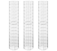 (? 30 x 150 cm (3 pcs)) vidaXL 4x Circular Gabion Raised Beds Planter Basket Flower Pot Multi Sizes