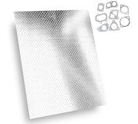 30 x 20 cm Gasket Paper Exhaust Thickness, 1.6 mm Exhaust Seal Manifold Seal Paper Exhaust Seal Multilayer Metal Plate Universal Heat Resistant up to 350 Degrees