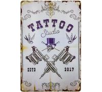 30 x 20 cm Tin Sign for Tattoo Fans, Tattoo Studio, Decorative Sign