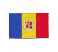 30 x 20 mm Andorra Andorra la Vella Flag Sew-On / Iron-On Patch 1240 Mini