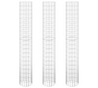 (? 30 x 200 cm (3 pcs)) vidaXL 4x Circular Gabion Raised Beds Planter Basket Flower Pot Multi Sizes