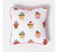 (30 x 30 cm) Cotton Cup Cakes Cushion Cover