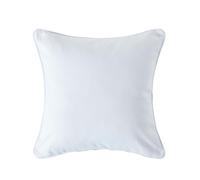 (30 x 30 cm, Ivory/White) Homescapes Cotton Plain Cushion Cover