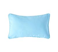 (30 x 50 cm, Blue) Homescapes Cotton Plain Cushion Cover